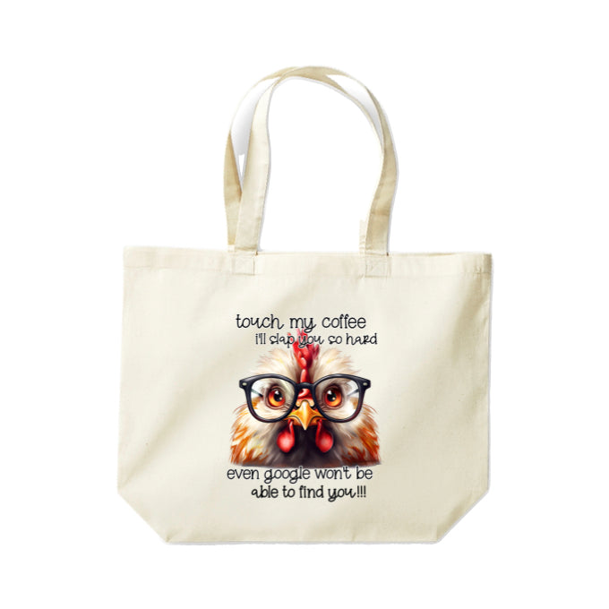 Cotton Tote Bags 18ltr-  Sarcastic Quotes with Chickens