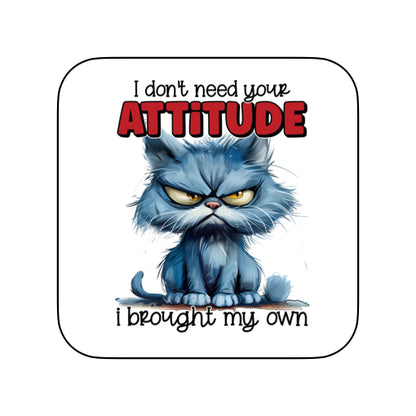 Coasters of Sarcastic Quotes with Cats
