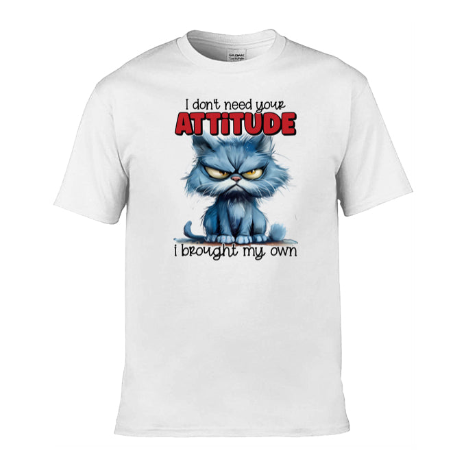 Mens T-Shirt (Gildan Softstyle 64000) - Sarcastic Quotes with Cats