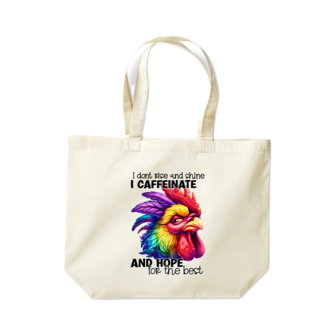 Cotton Tote Bags 18ltr-  Sarcastic Quotes with Chickens