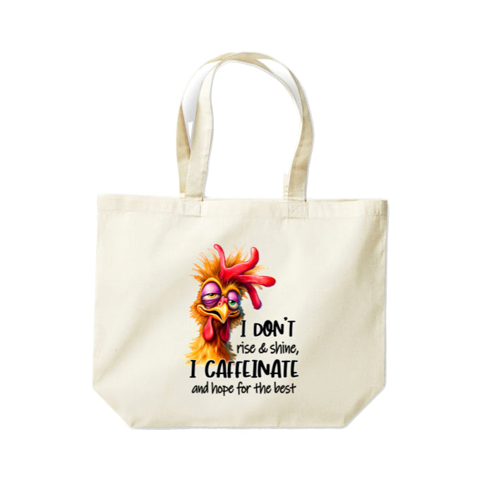 Cotton Tote Bags 18ltr-  Sarcastic Quotes with Chickens