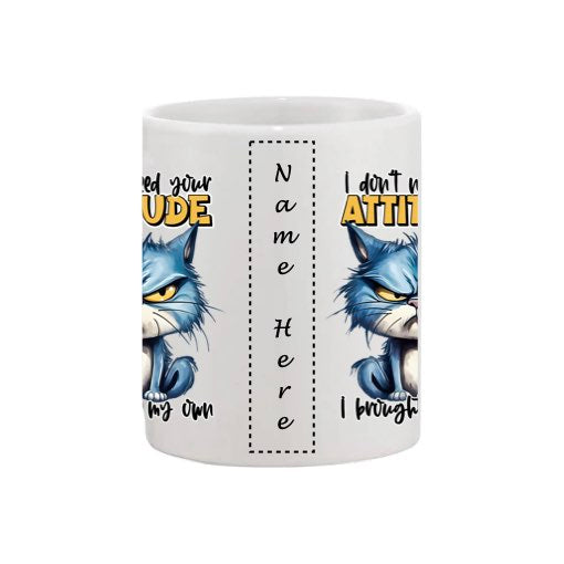 Mug - 11oz - Sarcastic Funny Sayings with 12x images of different cats