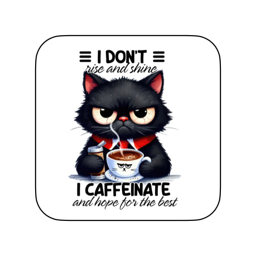 Coasters of Sarcastic Quotes with Cats