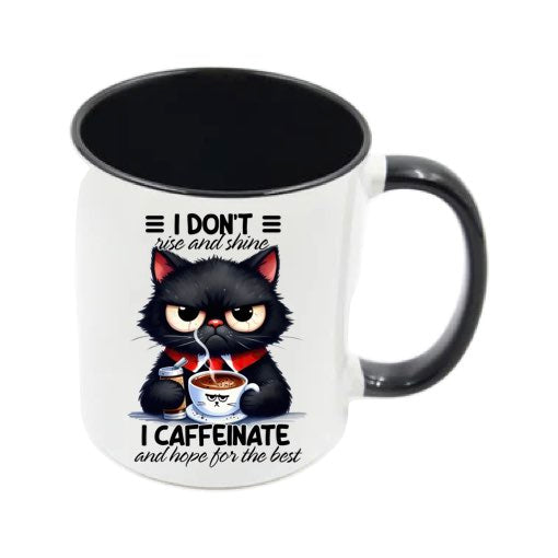 Mug - 11oz - Sarcastic Funny Sayings with 12x images of different cats