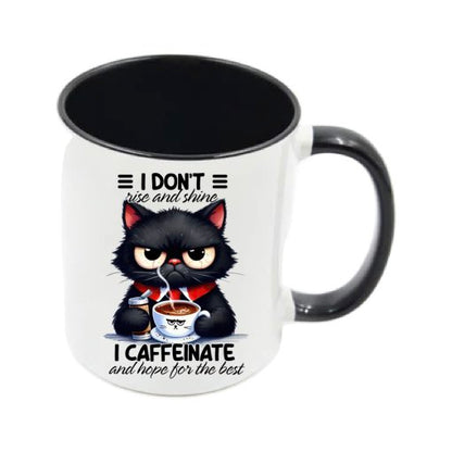 Mug - 11oz - Sarcastic Funny Sayings with 12x images of different cats