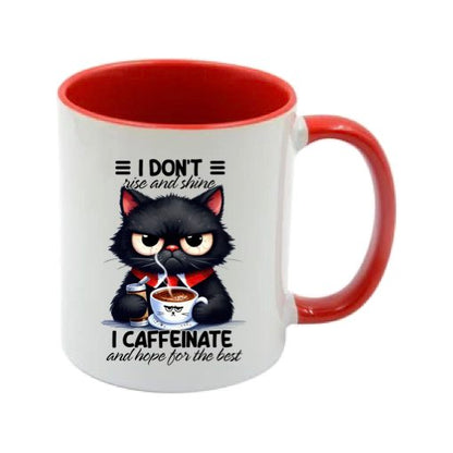 Mug - 11oz - Sarcastic Funny Sayings with 12x images of different cats