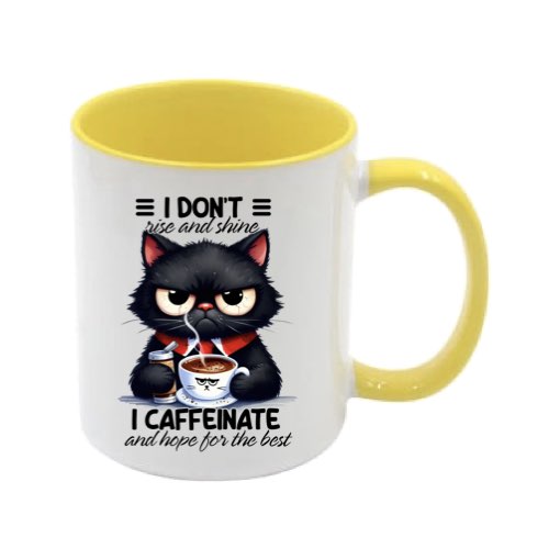 Mug - 11oz - Sarcastic Funny Sayings with 12x images of different cats