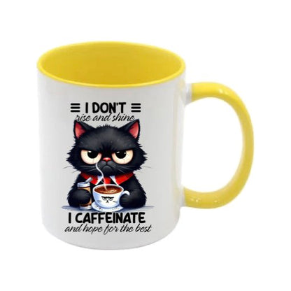Mug - 11oz - Sarcastic Funny Sayings with 12x images of different cats