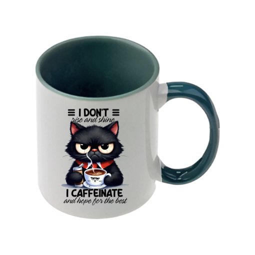 Mug - 11oz - Sarcastic Funny Sayings with 12x images of different cats