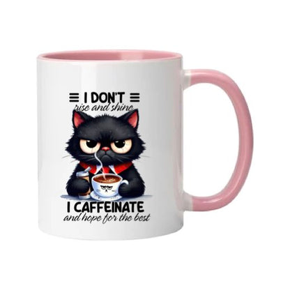 Mug - 11oz - Sarcastic Funny Sayings with 12x images of different cats