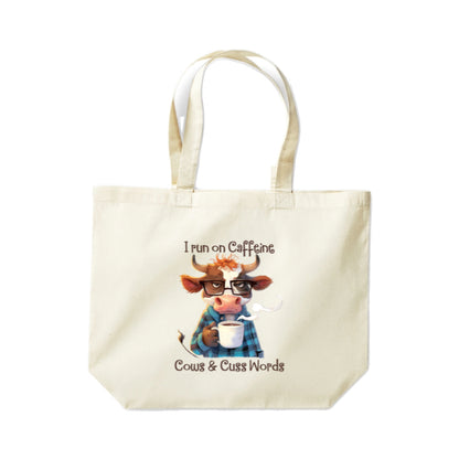 Cotton Tote Bags 18ltr- Sarcastic Quotes with Cows