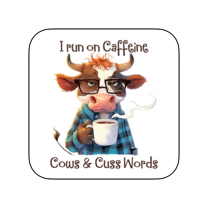 Coasters of Sarcastic Quotes with Cows