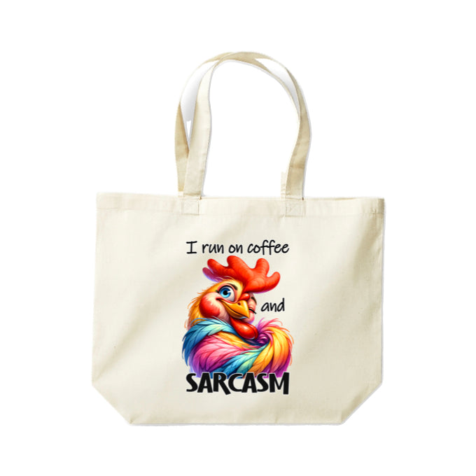 Cotton Tote Bags 18ltr-  Sarcastic Quotes with Chickens