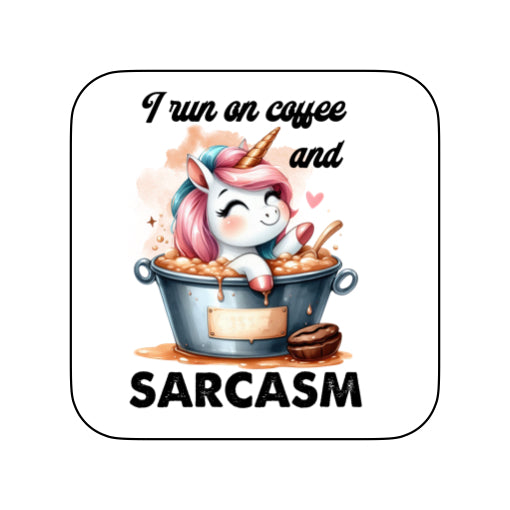 Coasters of Sarcastic Quotes with different animals