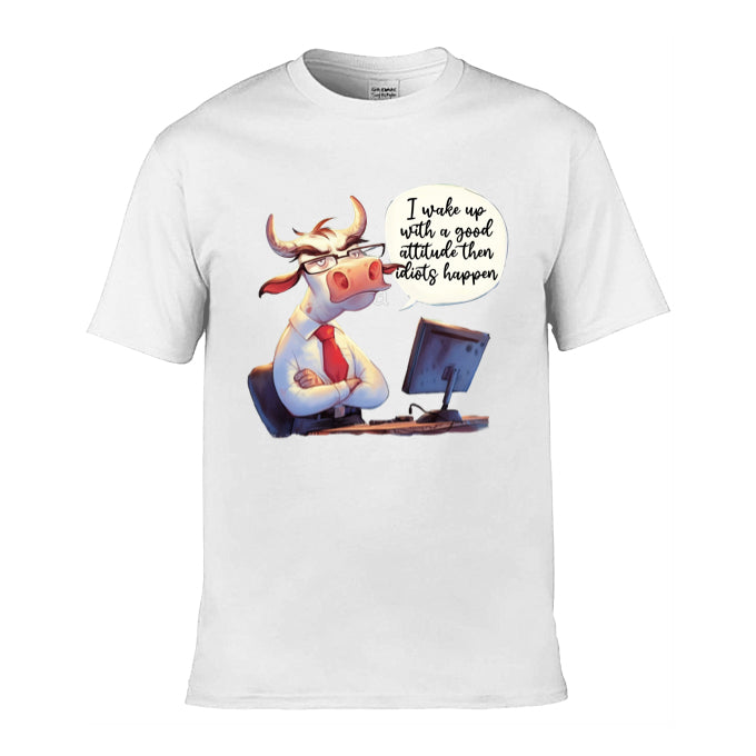 Mens T-Shirt (Gildan Softstyle 64000) - Sarcastic Quotes with Cows - Group 1