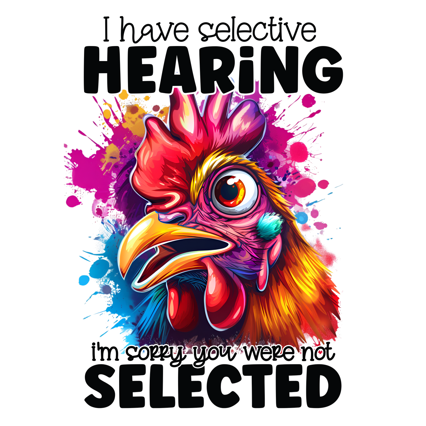 Adult - Sarcastic Sayings with Chickens - 36x  images