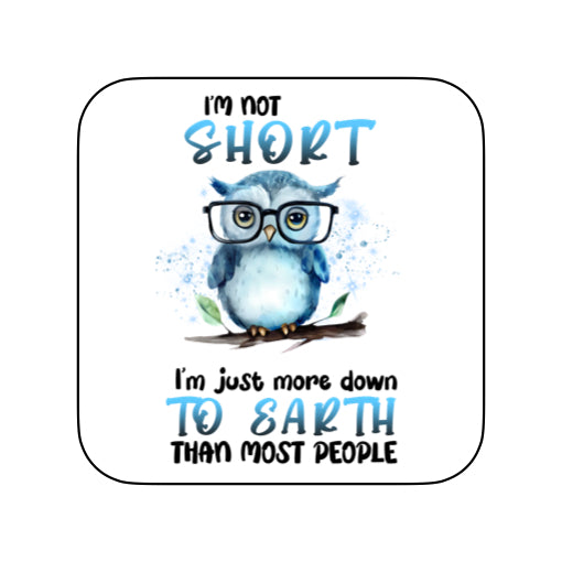 Coasters of Sarcastic Quotes with Owls