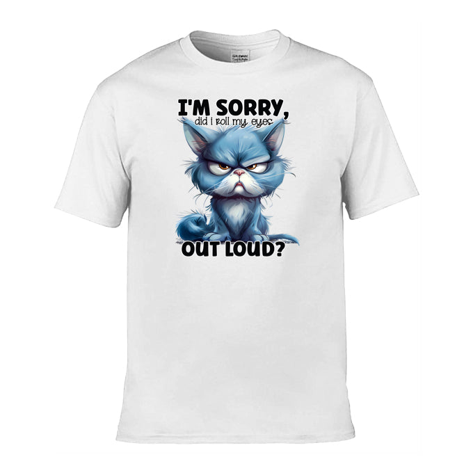 Mens T-Shirt (Gildan Softstyle 64000) - Sarcastic Quotes with Cats