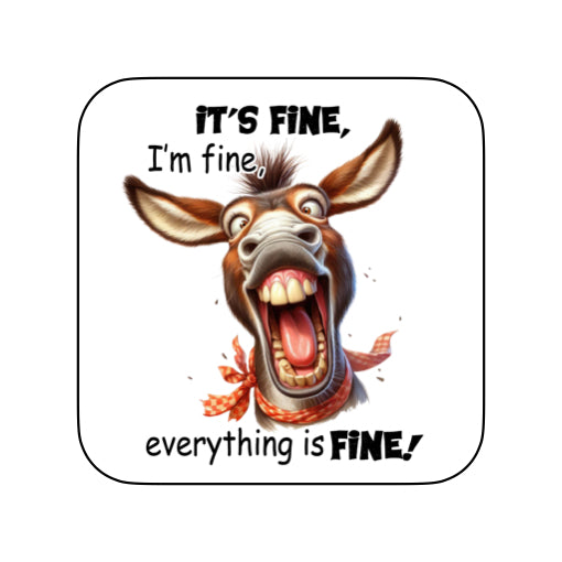 Coasters of Sarcastic Quotes with different animals