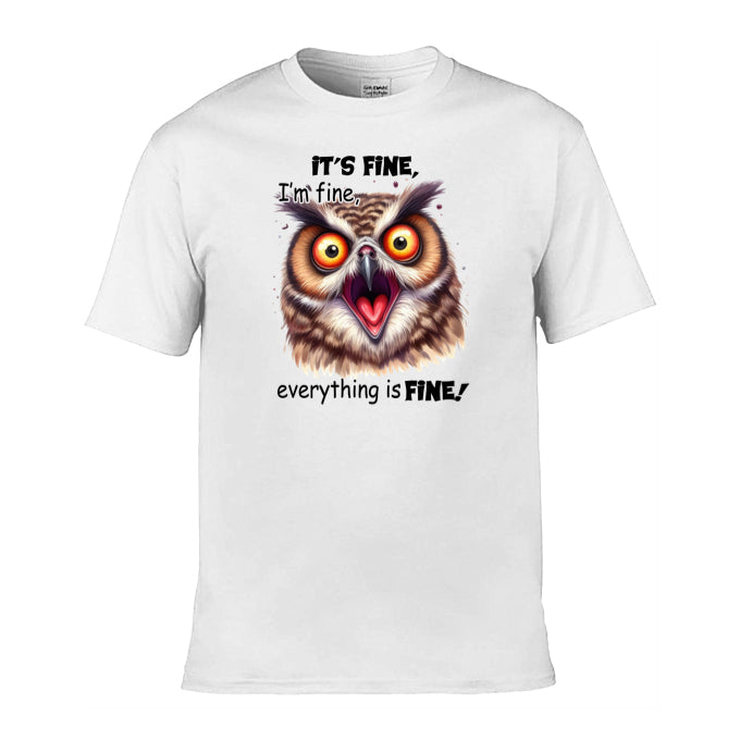 Mens T-Shirt (Gildan Softstyle 64000) - Sarcastic Quotes with Owls
