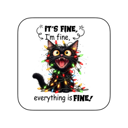 Coasters of Sarcastic Quotes with Cats