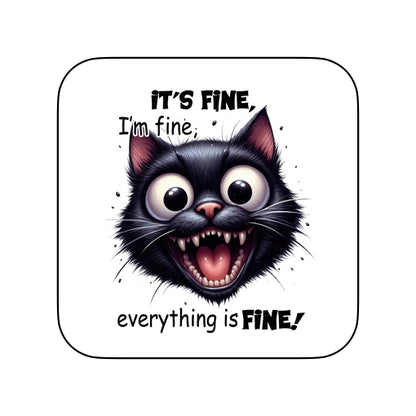 Coasters of Sarcastic Quotes with Cats