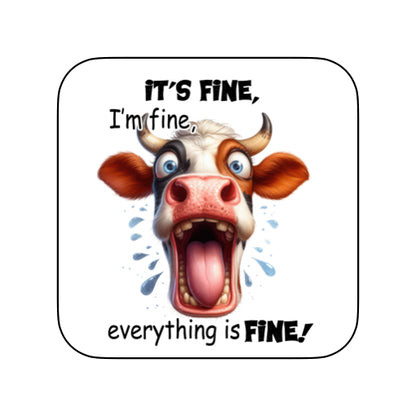 Coasters of Sarcastic Quotes with Cows