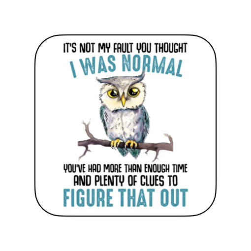 Coasters of Sarcastic Quotes with Owls