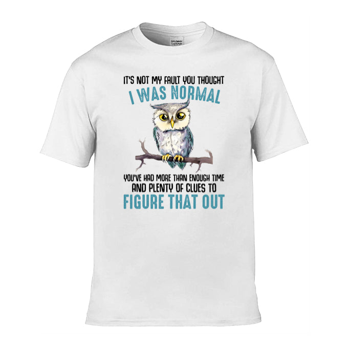 Mens T-Shirt (Gildan Softstyle 64000) - Sarcastic Quotes with Owls