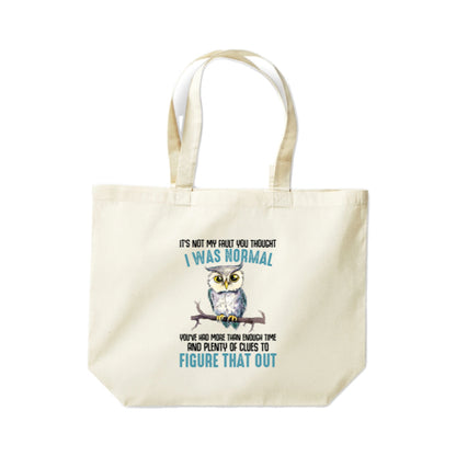 Cotton Tote Bags 18ltr-  Sarcastic Quotes with Owls