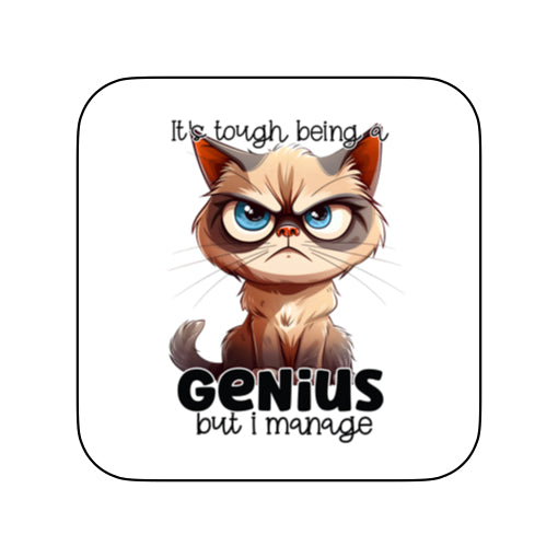 Coasters of Sarcastic Quotes with Cats