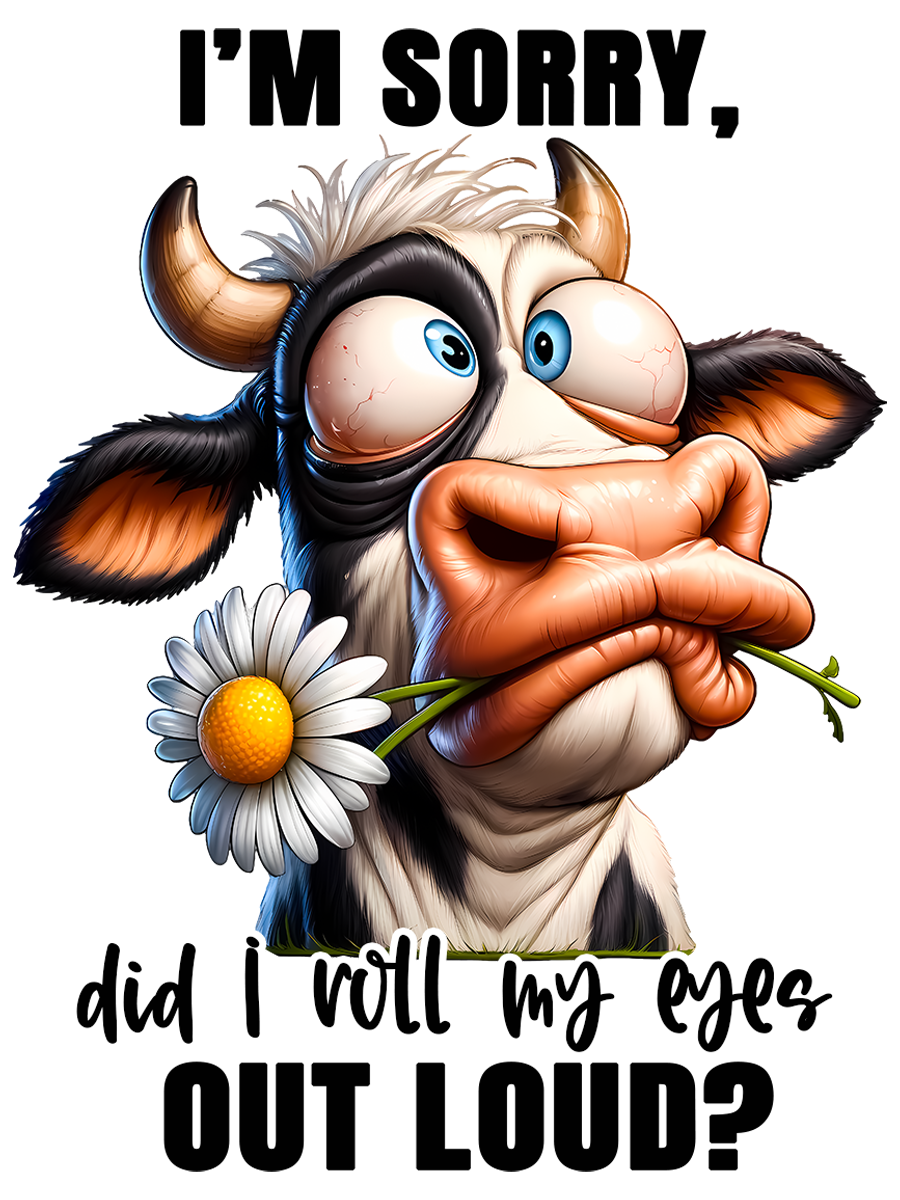 Adult - Sarcastic Sayings with Cows - 28x  images