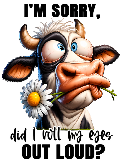 Adult - Sarcastic Sayings with Cows - 28x  images