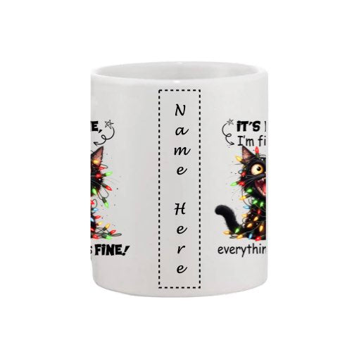 Mug - 11oz - Sarcastic Funny Sayings with 12x images of different cats