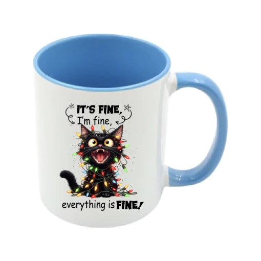 Mug - 11oz - Sarcastic Funny Sayings with 12x images of different cats