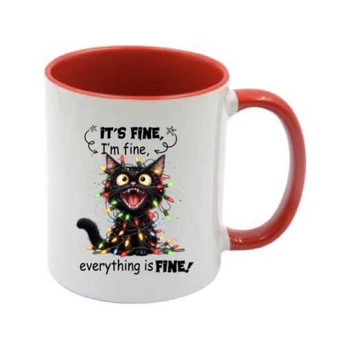 Mug - 11oz - Sarcastic Funny Sayings with 12x images of different cats