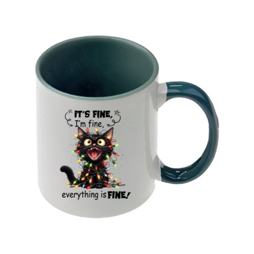 Mug - 11oz - Sarcastic Funny Sayings with 12x images of different cats