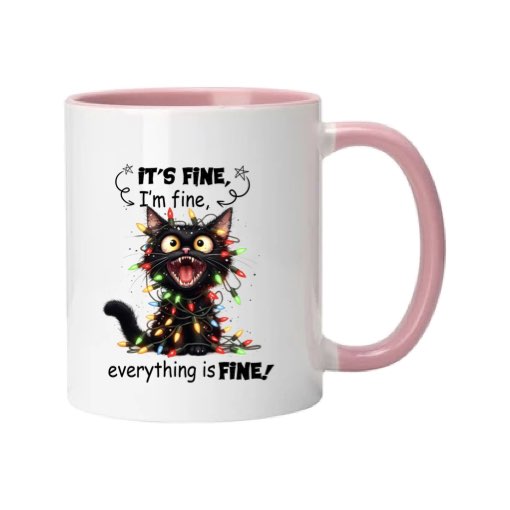 Mug - 11oz - Sarcastic Funny Sayings with 12x images of different cats