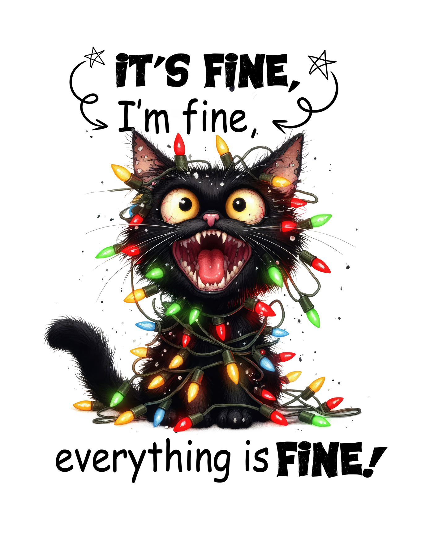 Adult - Sarcastic Sayings with Cats - 12x  images