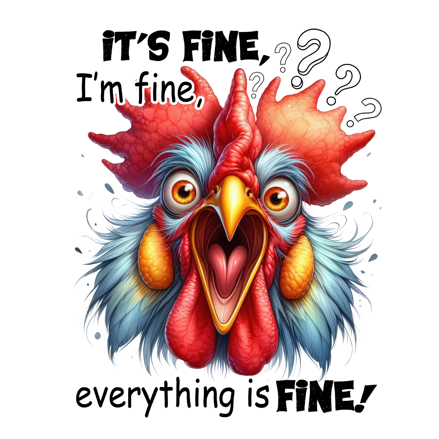 Adult - Sarcastic Sayings with Chickens - 36x  images