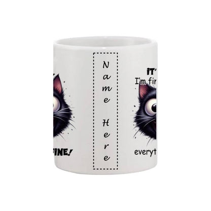 Mug - 11oz - Sarcastic Funny Sayings with 12x images of different cats