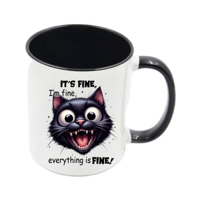 Mug - 11oz - Sarcastic Funny Sayings with 12x images of different cats