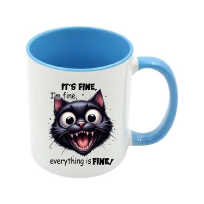 Mug - 11oz - Sarcastic Funny Sayings with 12x images of different cats