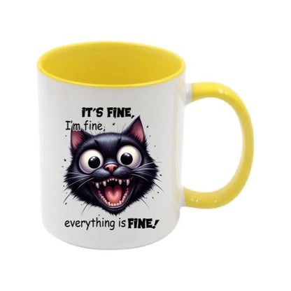 Mug - 11oz - Sarcastic Funny Sayings with 12x images of different cats