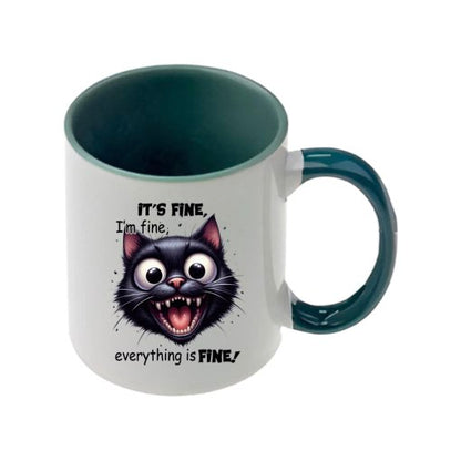 Mug - 11oz - Sarcastic Funny Sayings with 12x images of different cats