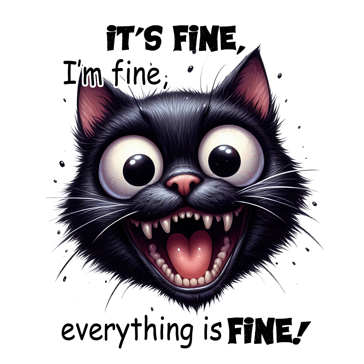 Adult - Sarcastic Sayings with Cats - 12x  images