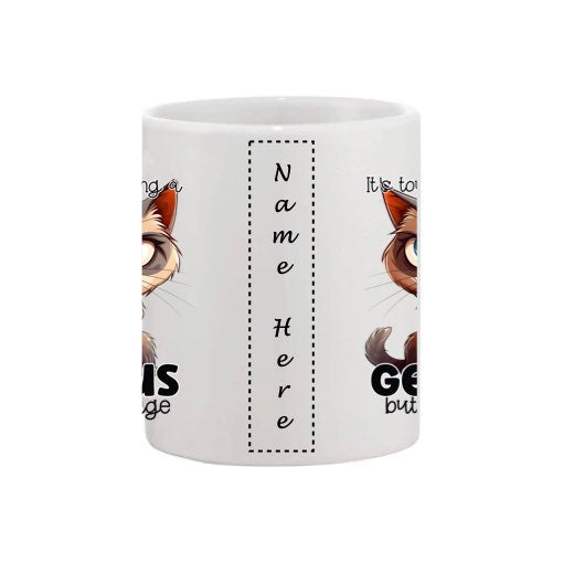 Mug - 11oz - Sarcastic Funny Sayings with 12x images of different cats