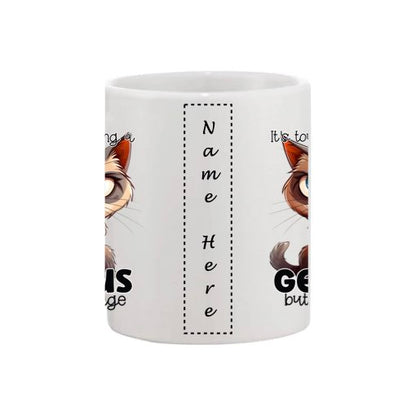 Mug - 11oz - Sarcastic Funny Sayings with 12x images of different cats