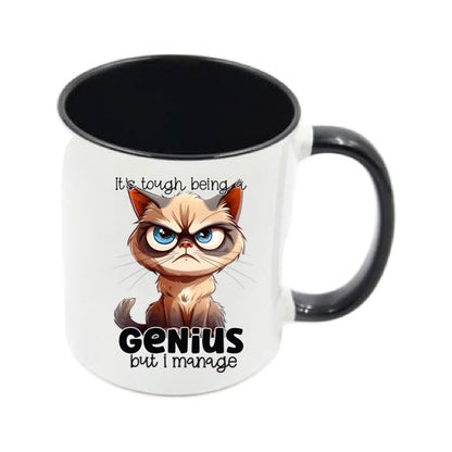 Mug - 11oz - Sarcastic Funny Sayings with 12x images of different cats