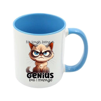 Mug - 11oz - Sarcastic Funny Sayings with 12x images of different cats